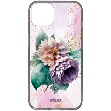 Etui na telefon - casey Design Case - Bloom & Buzz - Purple summer flowers - black