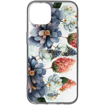 Etui na telefon - casey Design Case - Bloom & Buzz - Blue flowers - black
