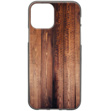 Phone case - casey Design Case - Wood - Wooden boards - black