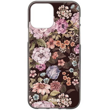 Etui na telefon - casey Design Case - Flora - Kasiags Dark Floral Romantic - black