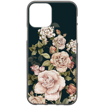 Etui na telefon - casey Design Case - Flora - Kasiags Roses Dark Flora - black