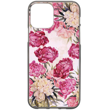 Phone case - casey Design Case - Floral Case - Peonies - black