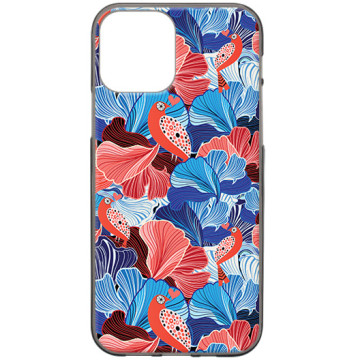 Phone case - casey Design Case - Floral Case - Flower leaves - black