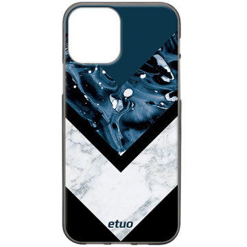 Phone case - casey Design Case - Chic Design - Symmetrical Navy Blue - black