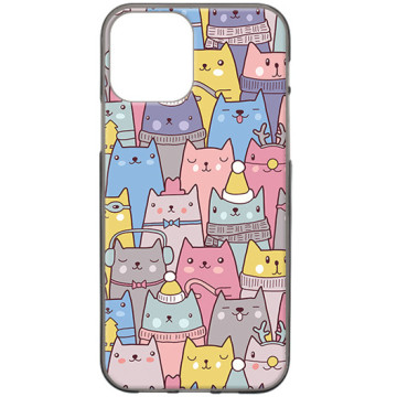 Phone case - casey Design Case - Saint Nicholas Gift - Santa Claus cats - black