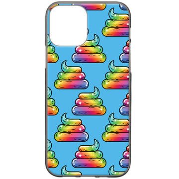 Phone case - casey Design Case - Unicorn - Rainbow poop - black