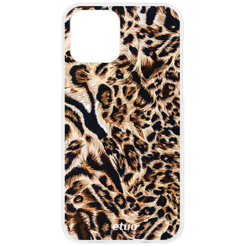 Phone case - casey Design Case - Animal Pattern - Case in leopard print - white