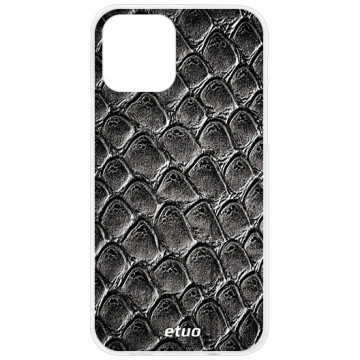 Phone case - casey Design Case - Animal Pattern - Crocodile effect - white