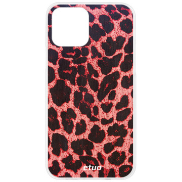 Phone case - casey Design Case - Animal Pattern - Pink leopard print - white