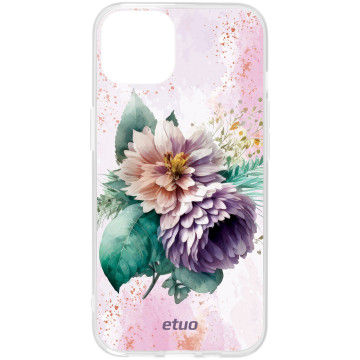 Etui na telefon - casey Design Case - Bloom & Buzz - Purple summer flowers - white