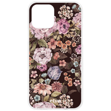 Etui na telefon - casey Design Case - Flora - Kasiags Dark Floral Romantic - white