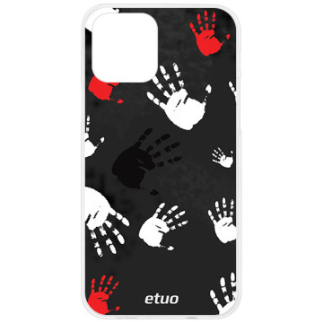 Phone case - casey Design Case - Horror - Hand prints - white