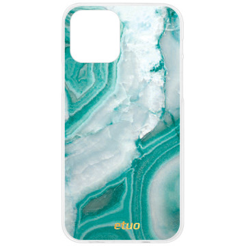 Phone case - casey Design Case - Insta Marble - Turquoise marble - white