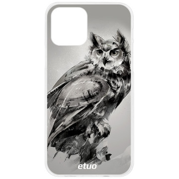 Phone case - casey Design Case - Wild Animals - Graphic owl - white