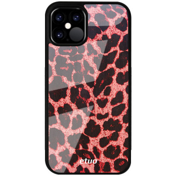 Phone case - casey Glossy Case - Animal Pattern - Pink leopard print