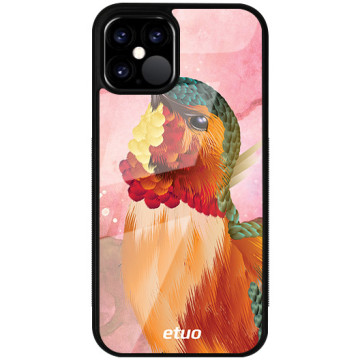 Phone case - casey Glossy Case - Autumn - Pattern with hummingbird