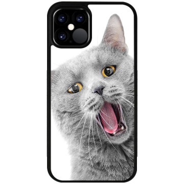 Phone case - casey Glossy Case - Case with cat - Meowing cat