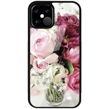 Phone case - casey Glossy Case - Floral Case - Maroon bouquet of roses