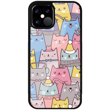Phone case - casey Glossy Case - Saint Nicholas Gift - Santa Claus cats