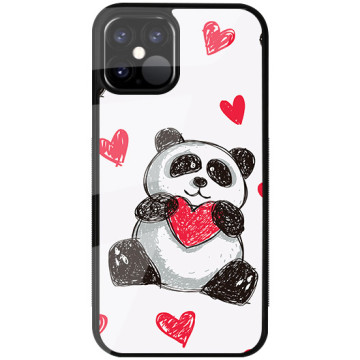 Phone case - casey Glossy Case - Panda - Panda with heart