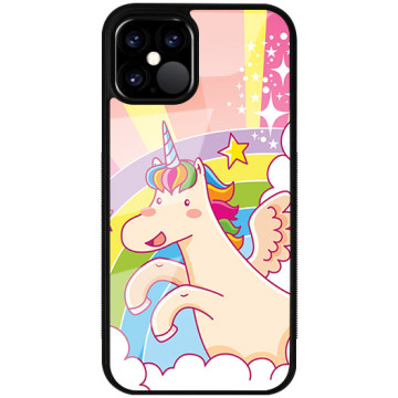 Phone case - casey Glossy Case - Unicorn - Unicorn with rainbow