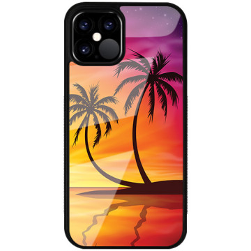Phone case - casey Glossy Case - Holiday - Palm trees at sunset