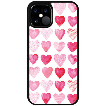 Phone case - casey Glossy Case - Valentine's Day - Pink hearts