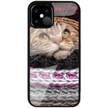 Phone case - casey Glossy Case - Christmas gift - Cat in sweater