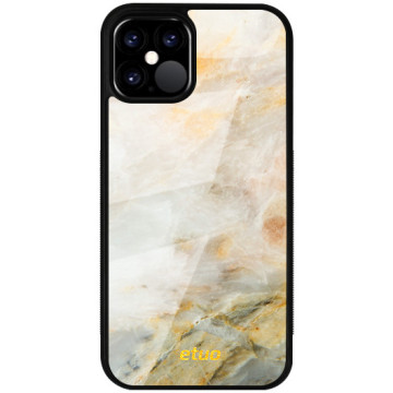 Phone case - casey Glossy Case - Chic Design - Yellow Marble
