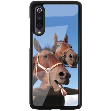 Phone case - casey Glossy Hard Case - Funny Animals - Funny horses