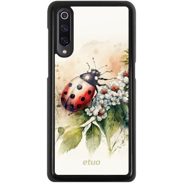 Etui na telefon - casey Glossy Hard Case - Bloom & Buzz - Ladybug among the flowers