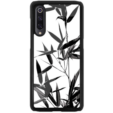 Phone case - casey Glossy Hard Case - Black and white - Bamboo leaves