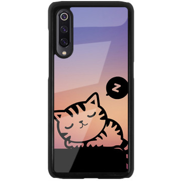 Phone case - casey Glossy Hard Case - Case with cat - Cat sleeping