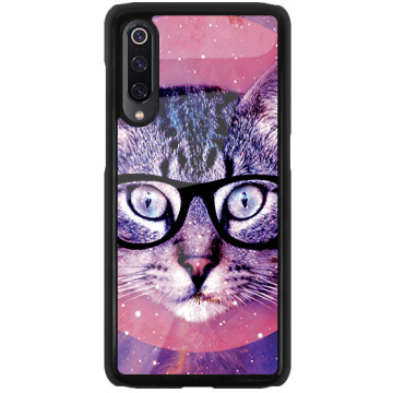 Phone case - casey Glossy Hard Case - Case with cat - Cat with glasses
