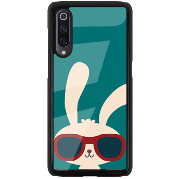 Phone case - casey Glossy Hard Case - Forever Young - Rabbit with glasses