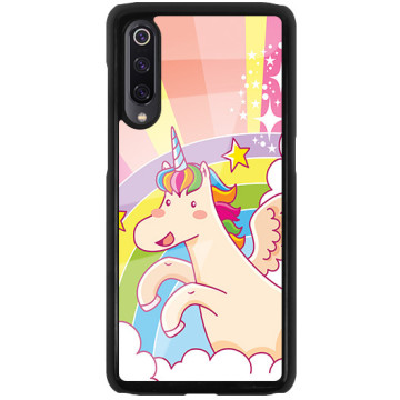 Phone case - casey Glossy Hard Case - Unicorn - Unicorn with rainbow