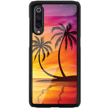 Phone case - casey Glossy Hard Case - Holiday - Palm trees at sunset
