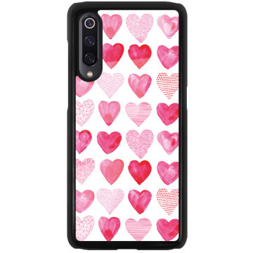 Phone case - casey Glossy Hard Case - Valentine's Day - Pink hearts
