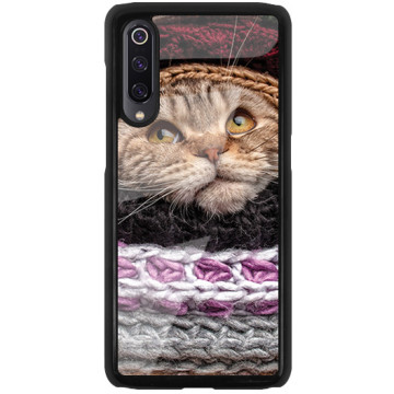 Phone case - casey Glossy Hard Case - Christmas gift - Cat in sweater