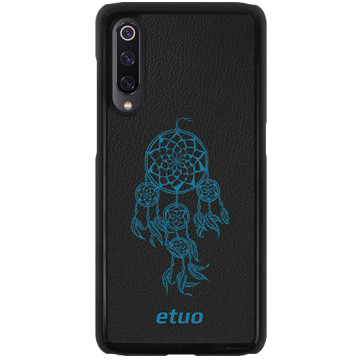 Leather Hard Case - black and blue - Dreamcatcher