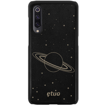 Leather Hard Case - black and golden - Cosmos