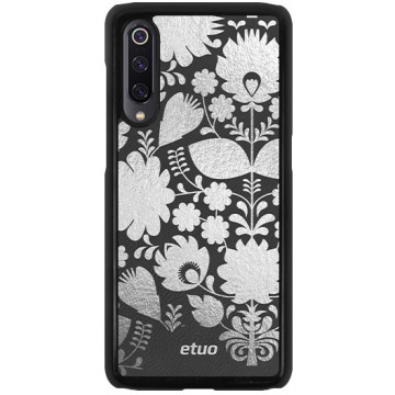 Leather Hard Case - black - Folk flowers