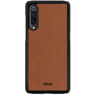 Leather Hard Case - natural - cinnamon brown