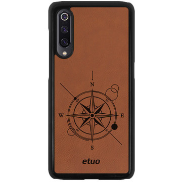 Leather Hard Case - cinnamon brown - Compass