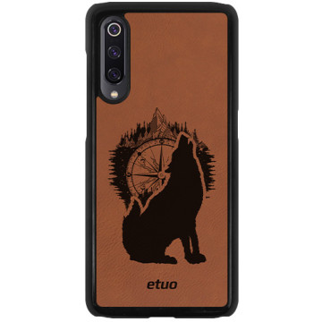 Leather Hard Case - cinnamon brown - Wolf Mountain