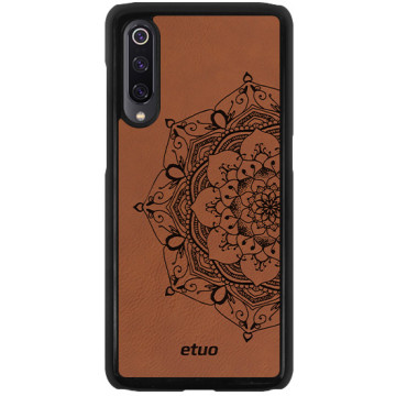 Leather Hard Case - cinnamon brown - Mandala