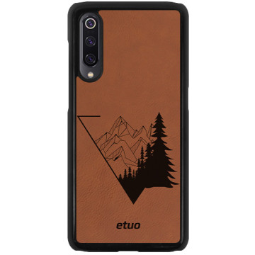 Leather Hard Case - cinnamon brown - The forest