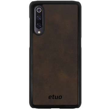 Leather Hard Case - natural - dark chocolate