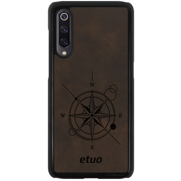 Leather Hard Case - dark chocolate - Compass