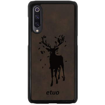 Leather Hard Case - dark chocolate - Deer